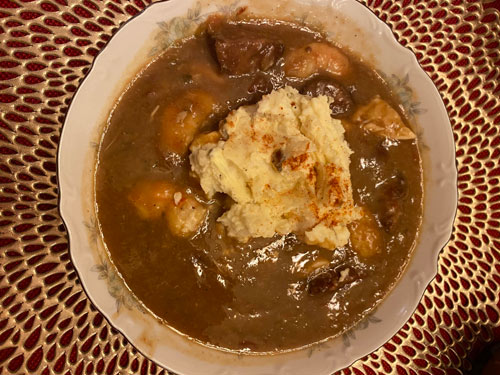 Homemade MS Gumbo with Potato Salad