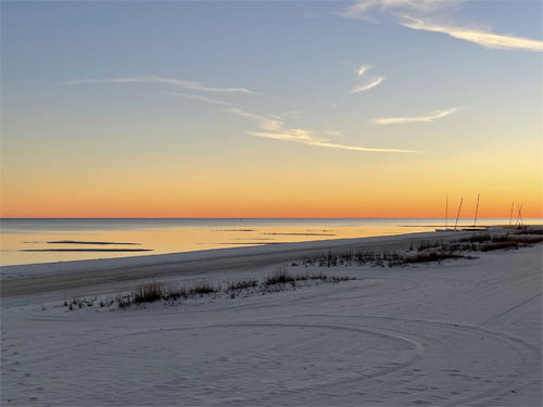Sunset in Long Beach Mississippi