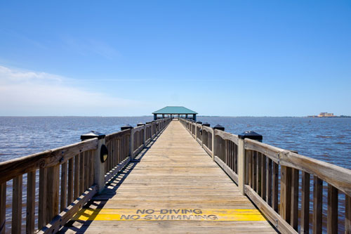Pier in Ocean Springs Mississippi