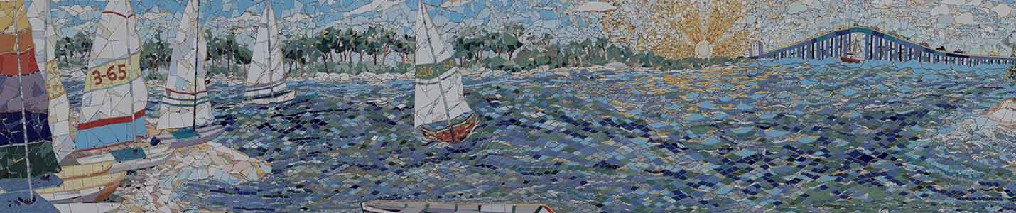 Ocean Springs Bridge Mosaic Mural